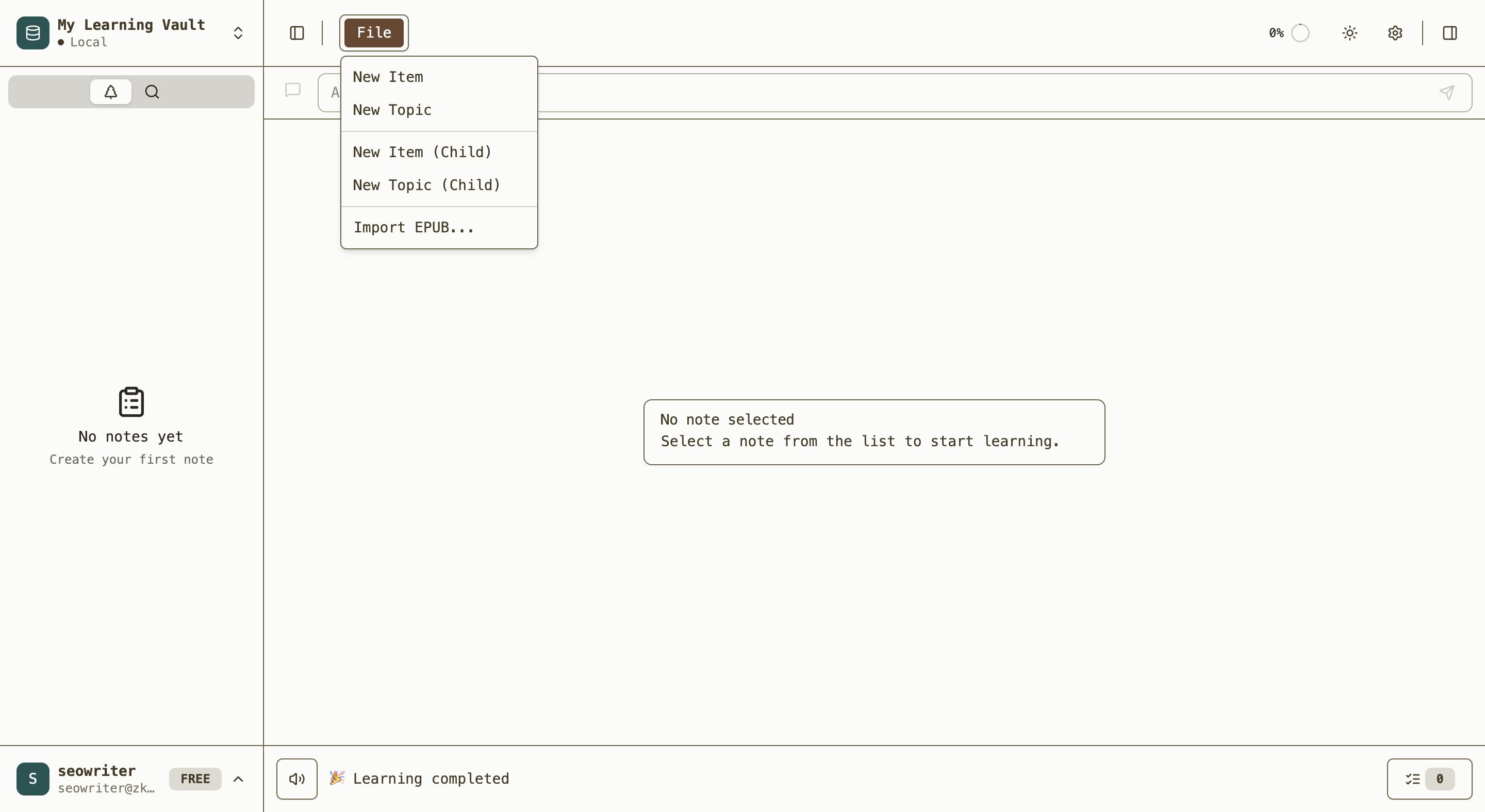 File menu expanded